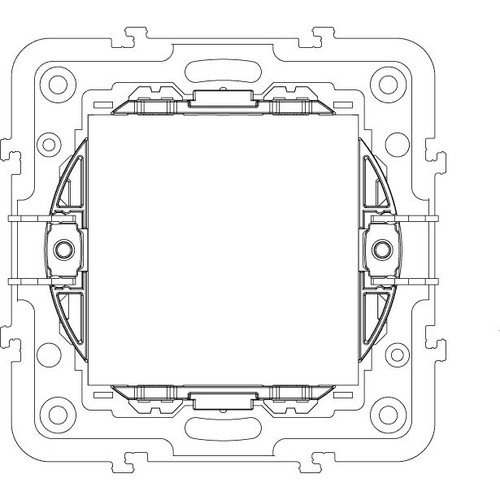 Vimar Eikon Mounting Frame and Protection Cover, 2-Module, 71 mm Centers