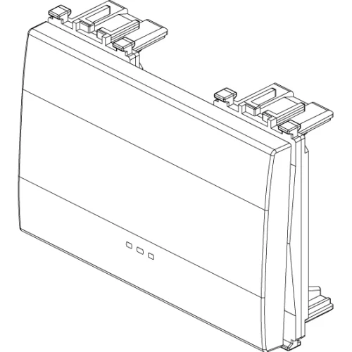 Vimar Eikon 3-Module Rocker Button, Interchangeable, Lightable, IP40