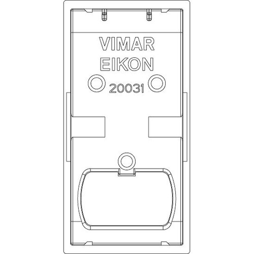 Vimar Eikon 1-Module Interchangeable Rocker Button, Lightable Symbol, IP40