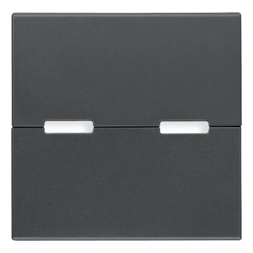 Vimar Eikon Interchangeable 2-Module Button, Thermoplastic