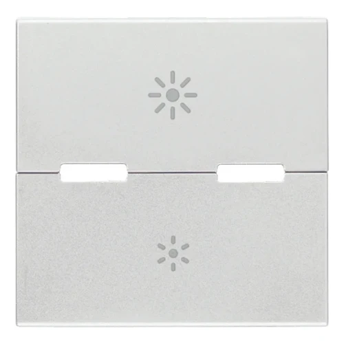 Vimar Eikon Interchangeable 2-Module Button, Thermoplastic