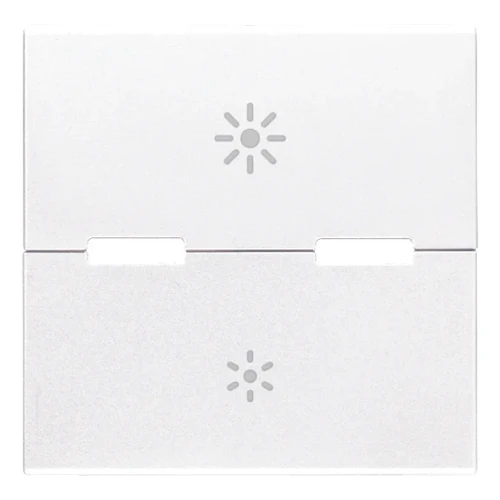 Vimar Eikon Interchangeable 2-Module Button, Thermoplastic