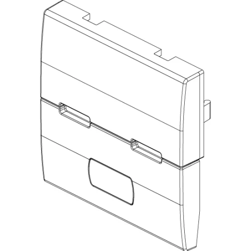 Vimar Eikon Interchangeable 2-Module Button, Thermoplastic