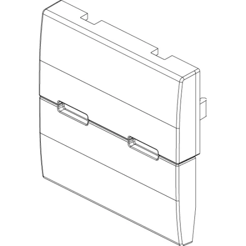 Vimar Eikon Interchangeable 2-Module Button, Thermoplastic