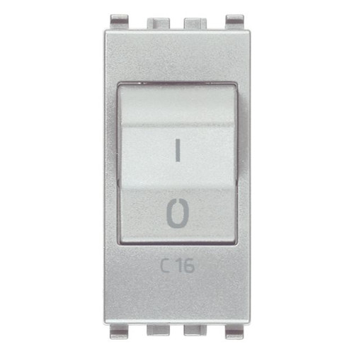 Vimar Eikon Miniature Circuit Breaker, 1P+N, C Curve, 120-230V AC, 50-60 Hz, IP40, 1 Module