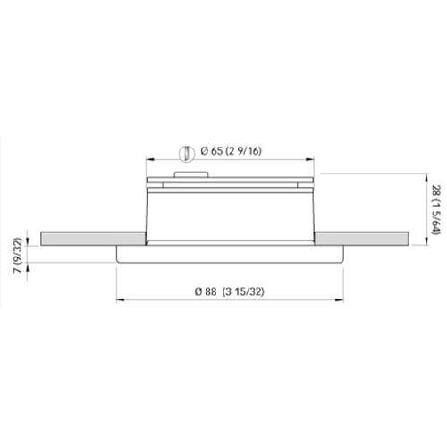 Quick Marine - Chiara DL85 LED Downlight (Warm White/Red, 4W, 10/30V, Stainless Steel) (FASP0592X16CE00)