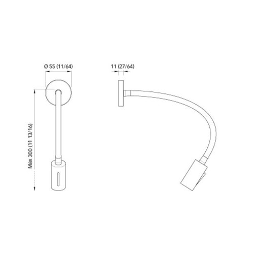 Quick Marine - Audrey W/ Head Switch LED Reading Light - Daylight (4250K) 10-30V DC, Table Mount