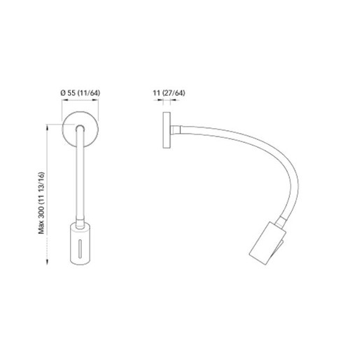 Quick Marine - Audrey LED Reading Light (Daylight, 10/30V, Toba, Chromed Finished) (FASP1181TVCEA00)