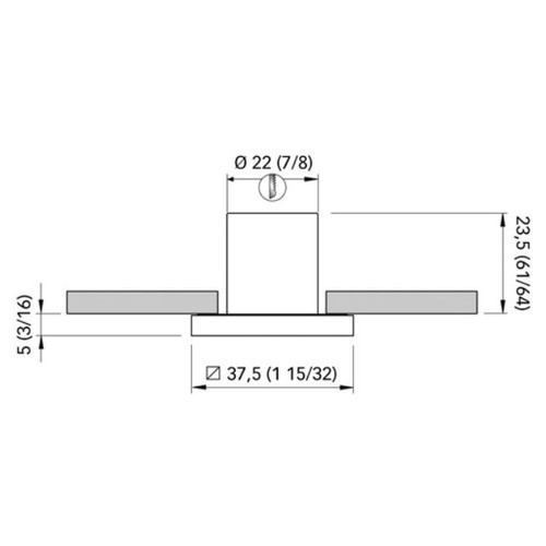 Quick Marine - Gwenda 1L CO38 LED Wall Courtesy Light (Warm White, 10/30V, Stainless Steel) (FASP2412UX2CA00)