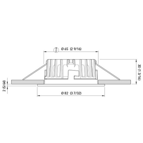 Quick Marine - KAI XP LP LED Downlight (Blue, 6W, 10/30V, Stainless Steel) (FASP2492X15CA00)