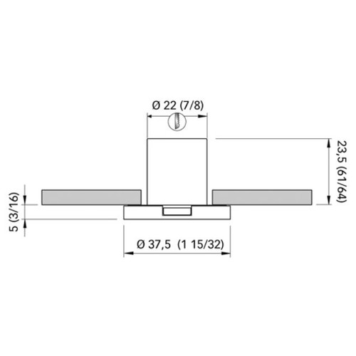 Quick Marine - Margot 2L CO38 Wall LED Courtesy Light (Warm White, 10/30V, Satin) (FASP2532US2CA00)