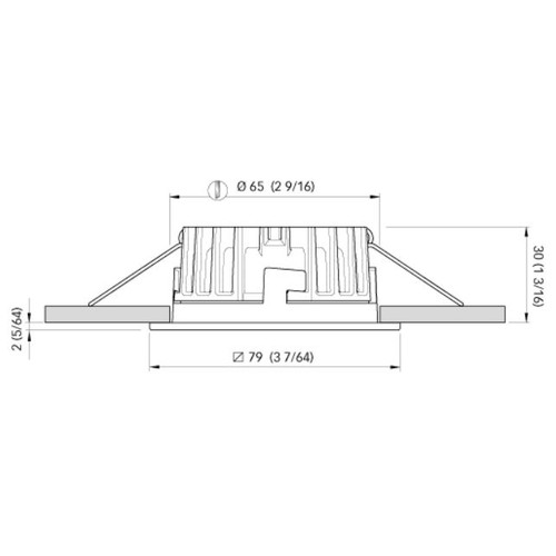 Quick Marine - Marina XP LP LED Downlight (Warm White/Blue, 6W, 10/30V, Stainless Steel) (FASP2992X17CA00)