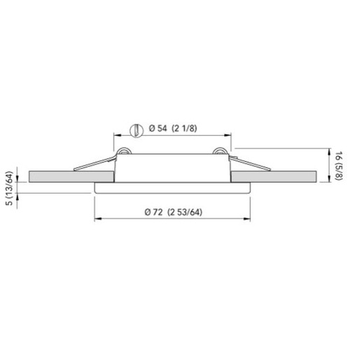 Quick Marine - Ted C Dual IP40 LED Downlight (Daylight/Red, 2+2W, 10/30V, Stainless Steel) (FASP3352X0JCA00)