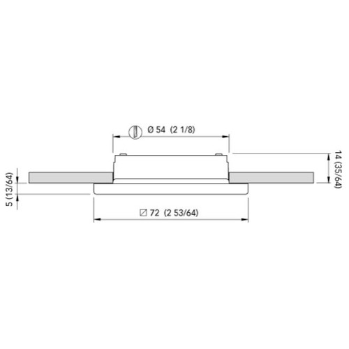 Quick Marine - Edwin C Dual IP66 LED Downlight (Warm White/Red, 2W, 10/30V, White 9010) (FASP3432B1BCA00)