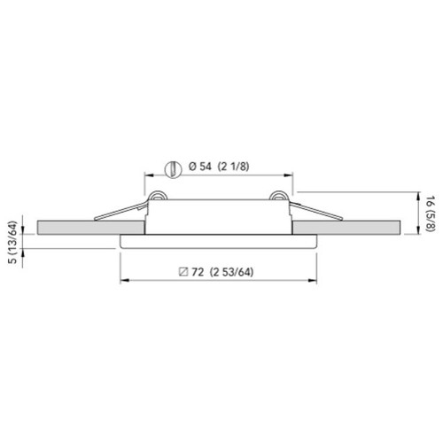 Quick Marine - Edwin C Dual IP40 LED Downlight (Warm White/Blue, 2W, 10/30V, Stainless Steel) (FASP3432X0CCA00)