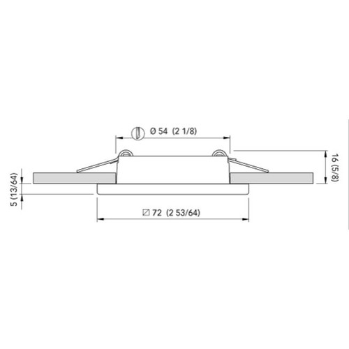 Quick Marine - Bryan C Dual IP40 LED Downlight (Daylight/Red, 2+2W, 10/30V, Stainless Steel) (FASP3442X0JCA00)