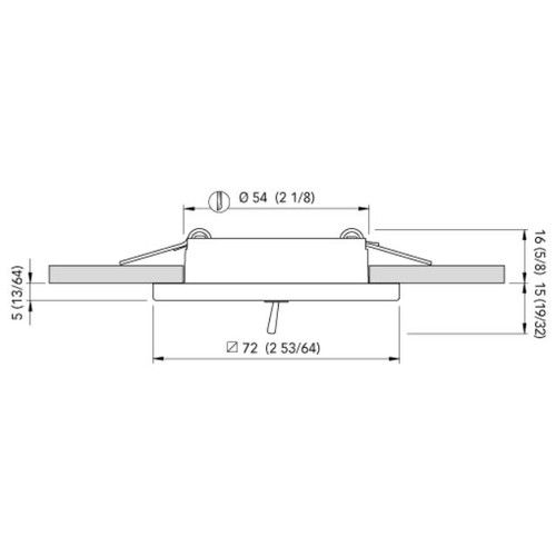 Quick Marine - Bryan CS IP40 LED Downlight (Warm White, 2W, 10/30V, Stainless Steel) (FASP3472X02CA00)