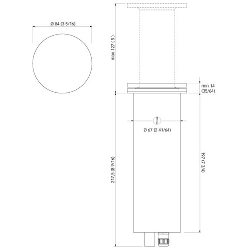 Quick Marine - Secret Flat LED Retractable Lamp - 10-30V DC, Stainless Steel