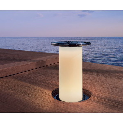 Quick Marine - Secret Flat 6W LED Retractable Lamp (RGBW QNN, 12V, Stainless Steel) (FASP6634X18AA00)