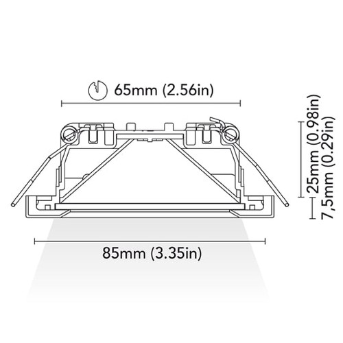 BCM - CALIFORNIA 85 Courtesy Light - 4W, 3000K, Warm White, 8-32V (BCM3423-A85-4-B)