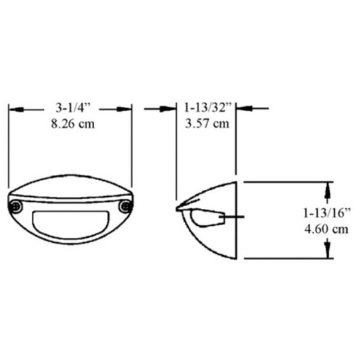 Barnegat - Cockpit Light - 24V, White Lens, Black Housing (QL-CPB-24)