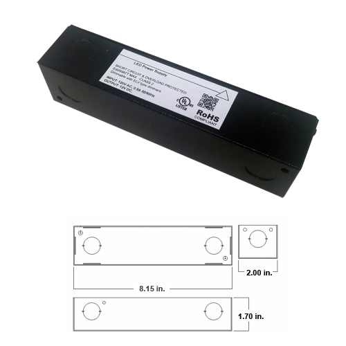 FUTURA - Universal Power Supply - Input 120V AC, Output 12V DC