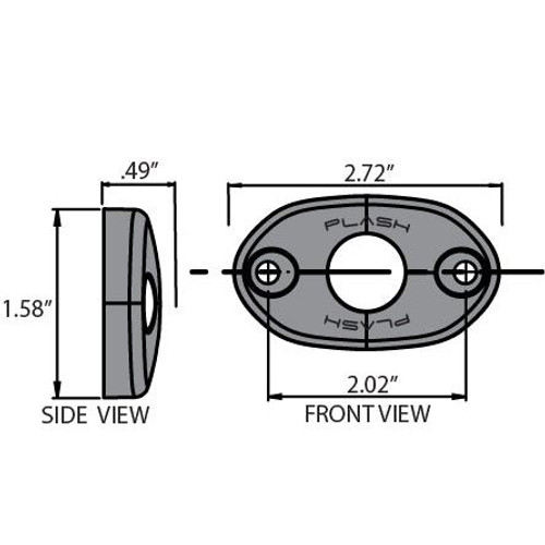 Plash - LED Deck Light - Black, 9W, 9-24V, IP68 - Apollo Lighting