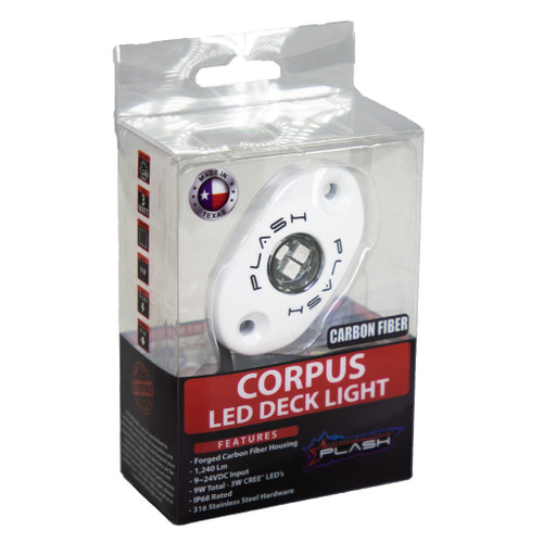 Plash - CORPUS LED Deck Light - White, RGB, 9W, 9-24V, IP68 (CF-RL-RGB-S-WHT)