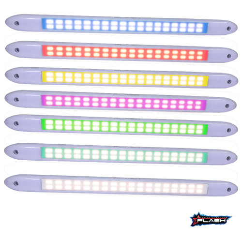 Plash - LED Bar Light - IP67, 12V, Low Profile, RGBW, 20W, 1.6A