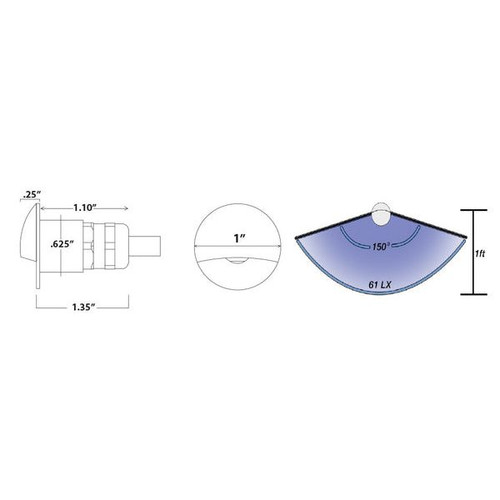 Plash - LED Step Light - 12V, IP68, 32Lm