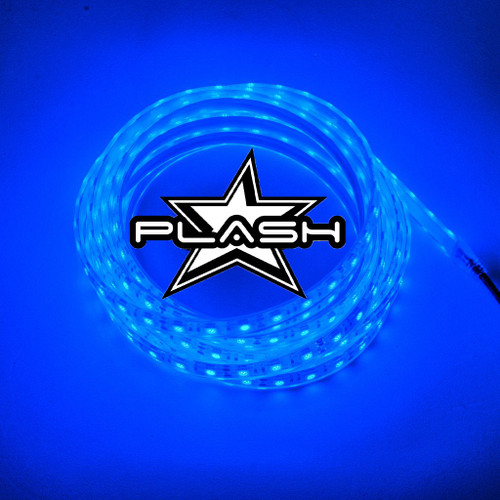Plash - Waterproof Flexible Light Strip - IP68, 12V, Blue, 24ft (FLS-BL-68-24FT)