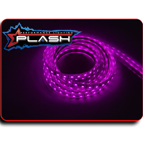 Plash - Waterproof Flexible Light Strip - IP68, 12V, Black Light UV, 2ft (FLS-BLKUV-68-2FT)