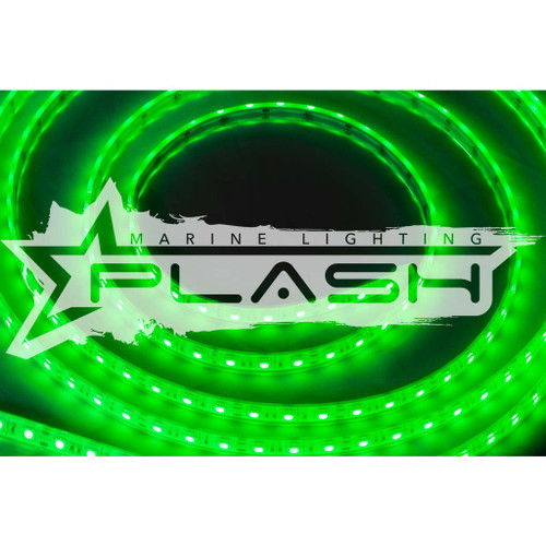 Plash - Waterproof Flexible Light Strip - IP68, 12V, Green, 2ft (FLS-GR-68-2FT)
