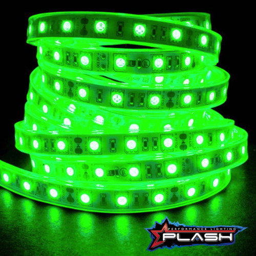 Plash - Waterproof Flexible Light Strip - IP68, 12V, Green, 2ft (FLS-GR-68-2FT)