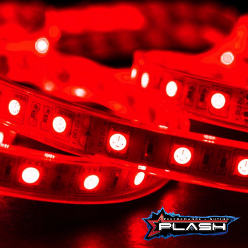 Plash - Waterproof Flexible Light Strip - IP68, 12V, Red, 2ft (FLS-RD-68-2FT)