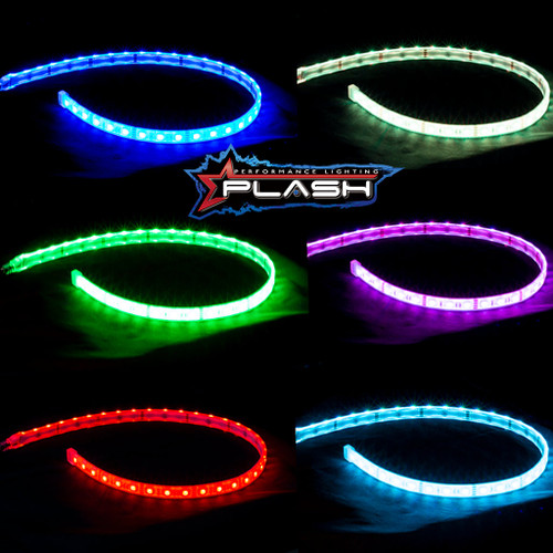 Plash - Waterproof Flexible Light Strip - IP68, 12V, RGB, 2ft (FLS-RGB-68-2FT)
