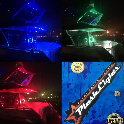 Plash - Waterproof Flexible Light Strip - IP68, 12V, RGB, 7.5ft (FLS-RGB-68-7.5FT) - Apollo Lighting