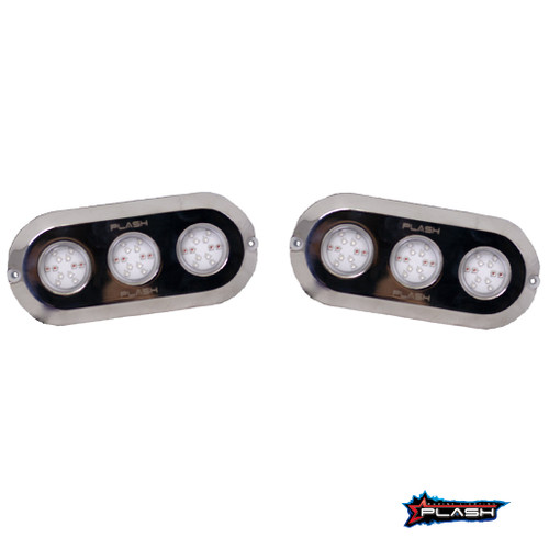 Plash - Grande Underwater Transom Light - RGB, 180W, 12V, 9.4A, 13950lm (PL-UWL-180RGB-K-C)