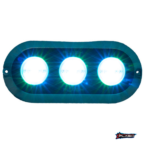Plash - Grande Underwater Transom Light - RGB, 180W, 12V, 9.4A, 13950lm (PL-UWL-180RGB-K-C)