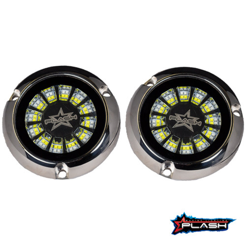 Plash - EPIK Underwater Transom Light - Blue/White, IP68, 4.1A, 51.6W (PL-UWL-EPIK-B/W-K)
