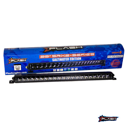 Plash - SRX2-Series LED Light Bar - 9-32V, IP67, 6000K, Cool White, 105W, 7.9A - Apollo Lighting