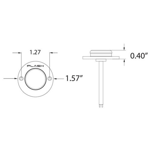 Plash - LED Deck Light - IP67, 12-24V, 1.2W, 0.2A - Apollo Lighting
