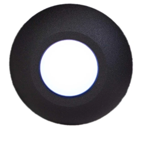 Plash Gravity Surface Mounted LED Deck Light, 6000K Cool White Light, Black Machined Aluminum Housing, 105 Lumens, 1.2W, IP67, 120 Degree Beam - Apollo Lighting