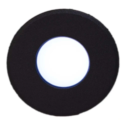 Plash Gravity Surface Mounted LED Deck Light, 6000K Cool White Light, Black Machined Aluminum Housing, 105 Lumens, 1.2W, IP67, 120 Degree Beam - Apollo Lighting