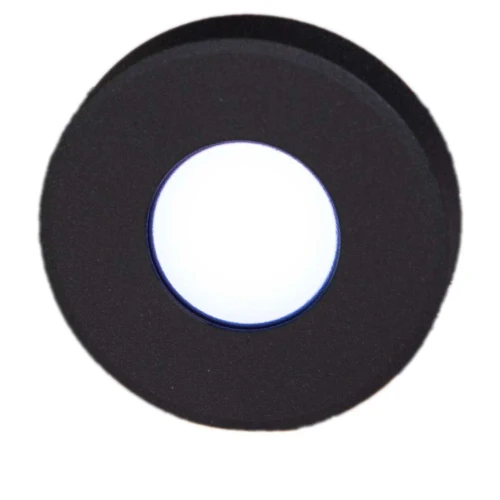 Plash Gravity Surface Mounted LED Deck Light, 6000K Cool White Light, Black Machined Aluminum Housing, 105 Lumens, 1.2W, IP67, 120 Degree Beam