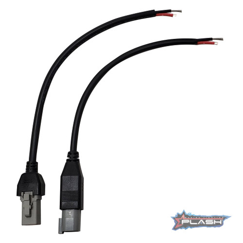 Plash - DTP/ATP Connector - Pigtail Kit, Male/Female, 1ft (WH-DT-CONN-M/F) - Apollo Lighting