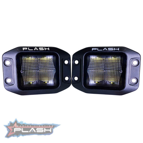 Plash - X2 Cube Flood Light - 40W, IP67, 6000K, Cool White, 4800lm
