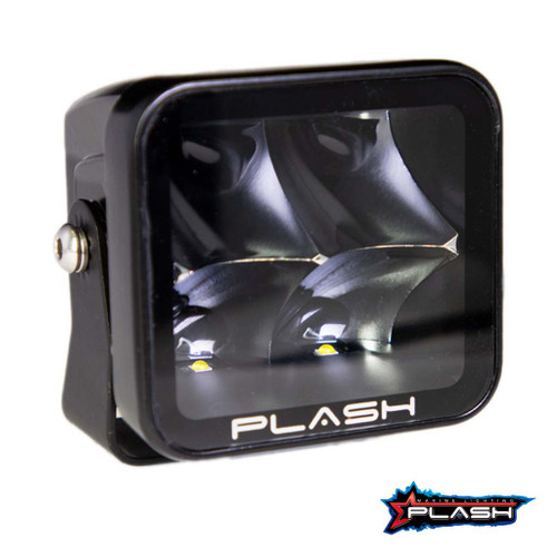 Plash - X2 Cube Spotlight - 40W, 10° Spot, IP67, 6000K, Cool White, 9-32V