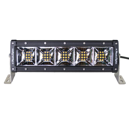 Plash - 10" Fishing Light Bar - 100W, Warm White, IP69K, 9-36V, 6300lm (XX-10-WW)