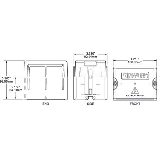 Blue Sea Systems AC Insulating Cover, 1 Module
